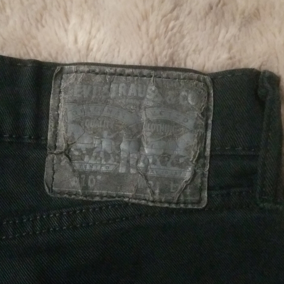 VNTG LEVI'S 510 BLACK SKINNY JEAN SZ31/32 RAW HEM - Picture 6 of 11